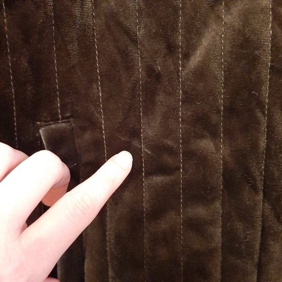 Lysse Coat Womens XS Green Shea Quilted Velvet Funnel Neck Jacket Velour Bomber - Picture 5 of 13